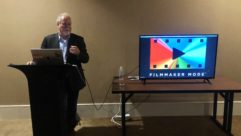 Michael Fidler, president of the UHD Alliance introduces Filmmaker Mode.