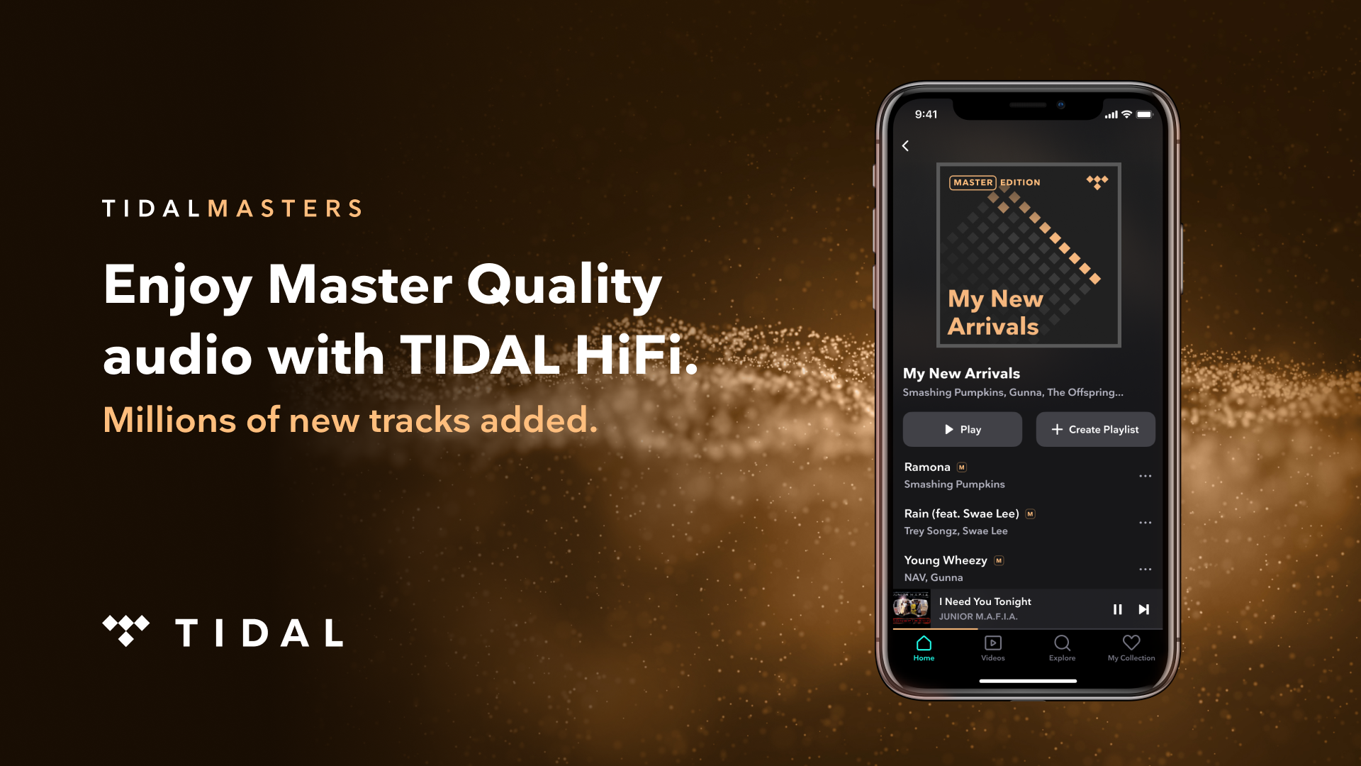 TIDAL Adds Millions of Master Quality Tracks