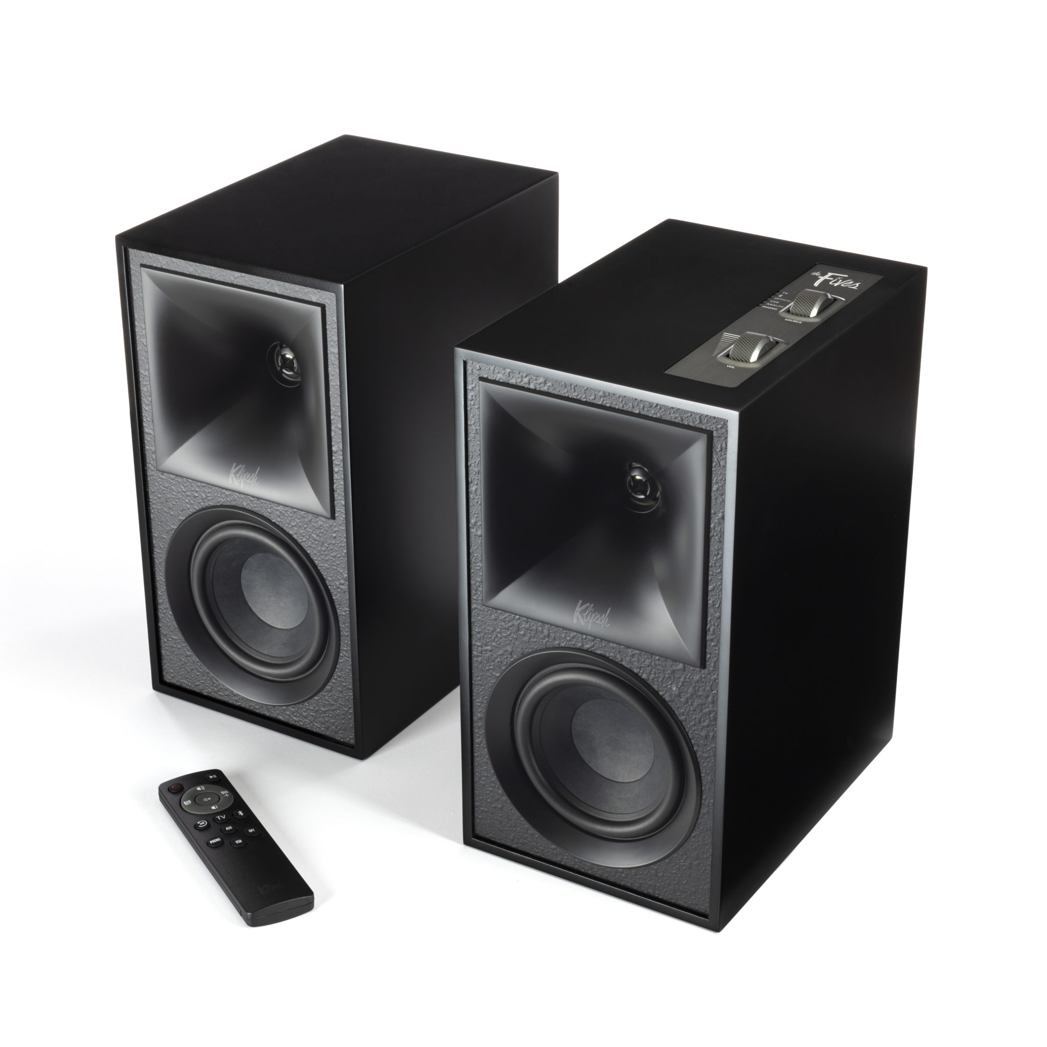 Review Klipsch The Fives Powered Speaker System Residential Systems