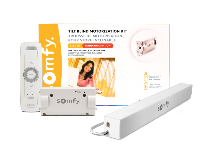 Somfy Clever Motorized Shades Packaging