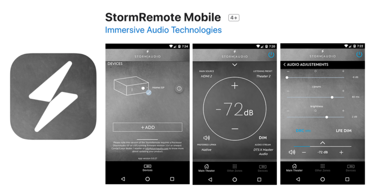 StormAudio Remote App