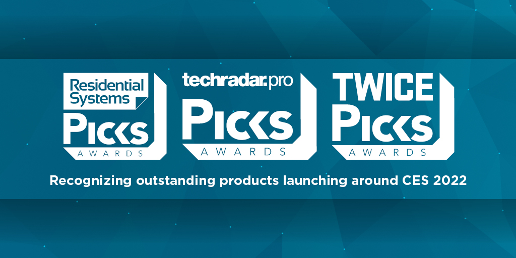 Residential Systems, TWICE, and TechRadar Pro Announce Picks Awards Winners for CES 2022