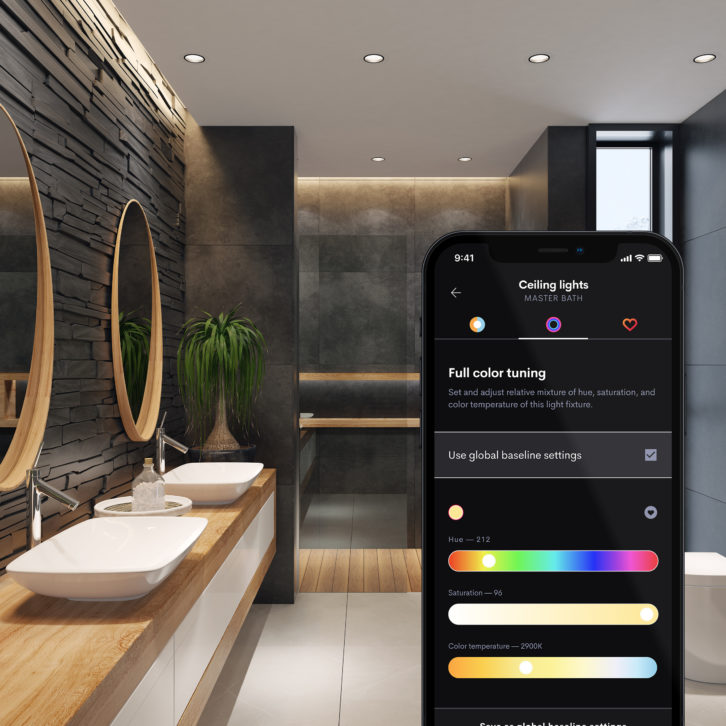 Crestron Introduces New Fully Tunable LED Light Fixtures Residential 
