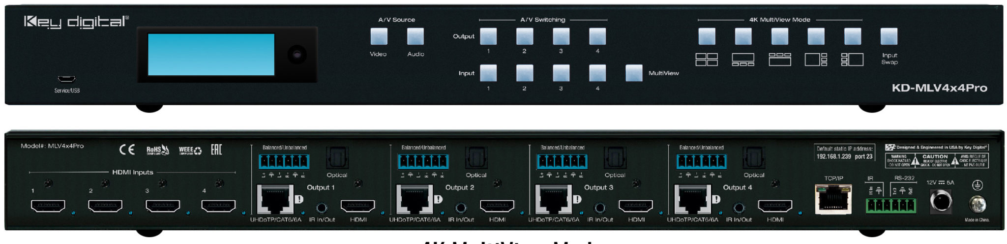 Key Digital Introduces 4K UHD HDMI Seamless Matrix Switcher