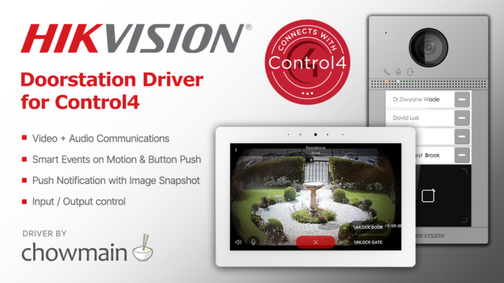 Chowmain - Control4 - Hikvision-Doorstation-Driver
