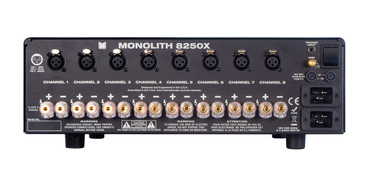 Monolith Releases Two New 8Channel ClassD Home Theater Amps