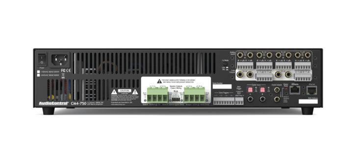 AudioControl CM Series Amps - Rear