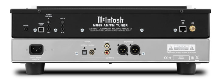 McIntosh MR89 AM/FM Tuner - Back