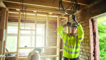 Electrician in a new home