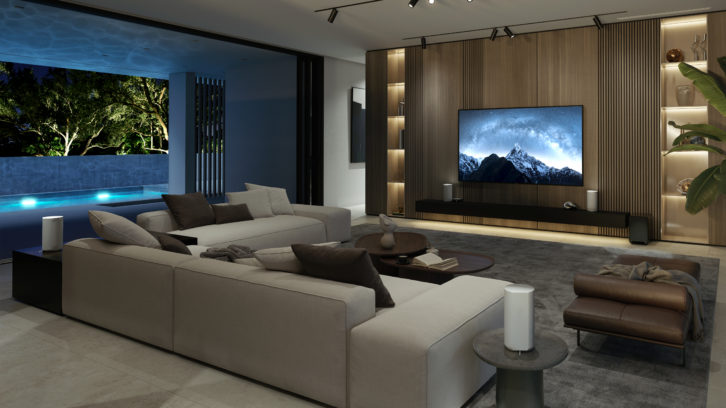 Sony GT-A( Home Theater Speaker System Lifestyle - Dark Room