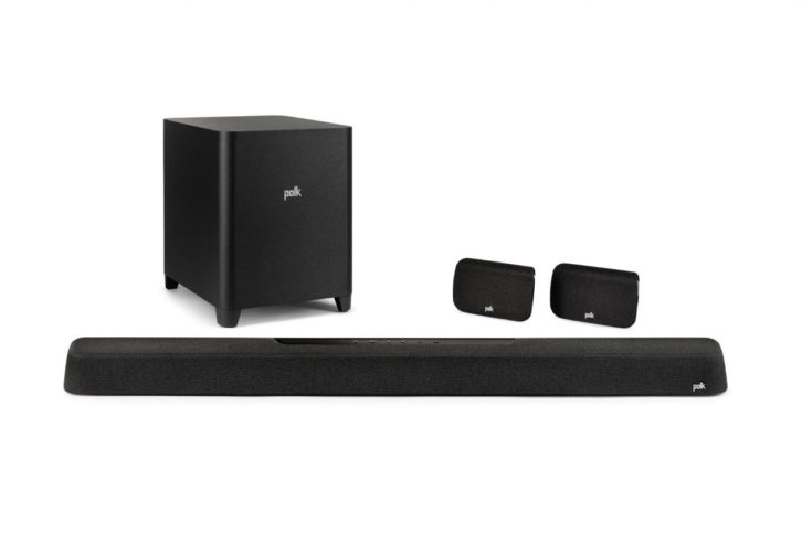 Polk Soundbar with subwoofer and rear speakers