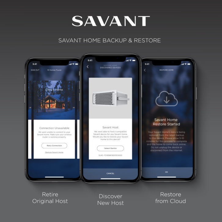 CEDIA Best of Show – Savant Home Backup and Restore