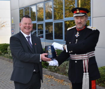 Gordon Dutch receiving the Queen’s Award for Enterprise: International Trade