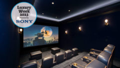 A luxury home theater from Paradise Theater with Luxury Week 2023 bug.