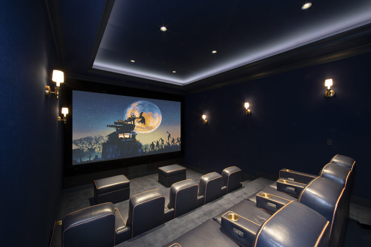 A luxury home theater from Paradise Theater