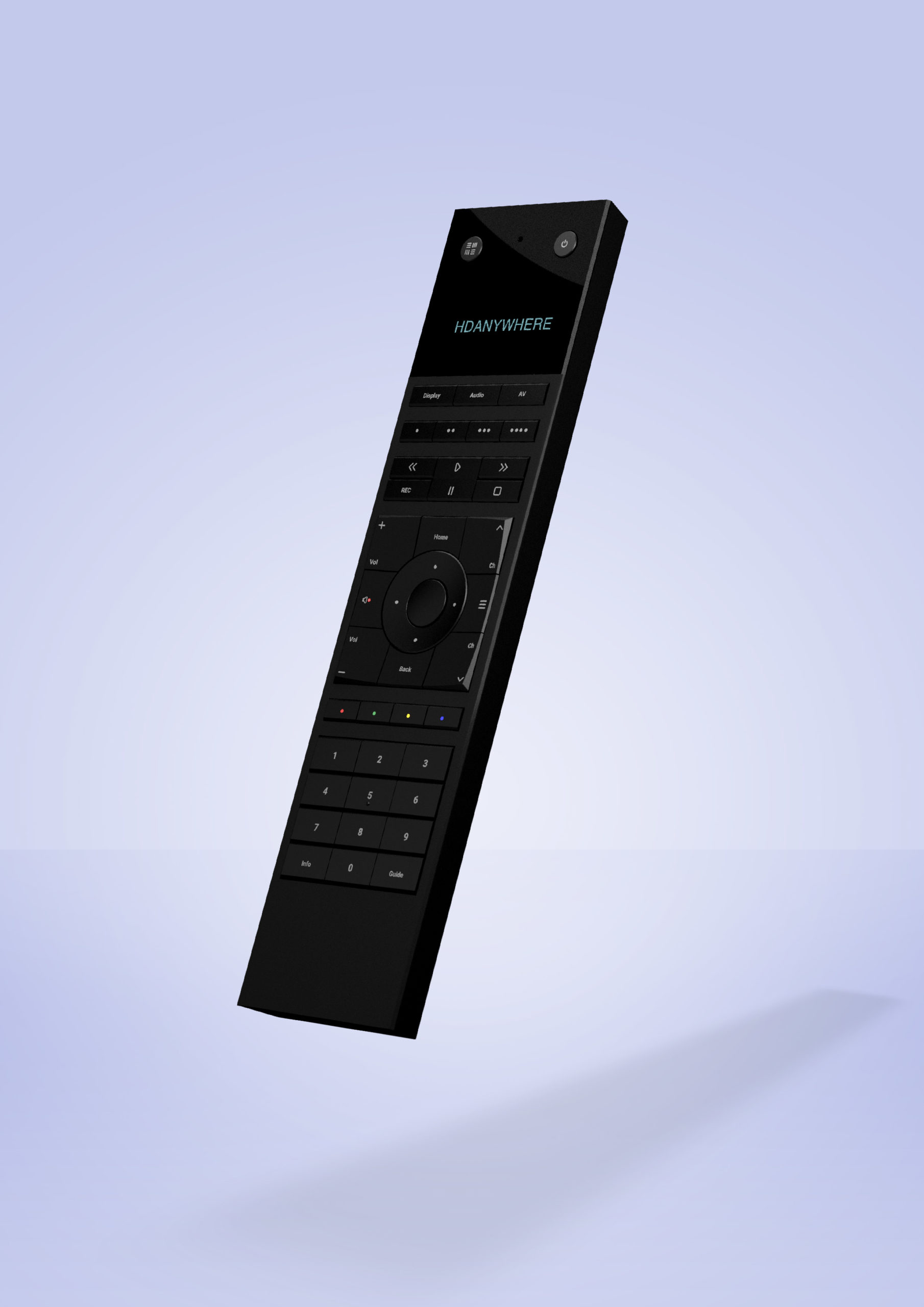 uControl Remote dans un salon moderne