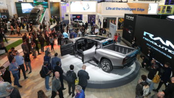An electric truck at CES 2023