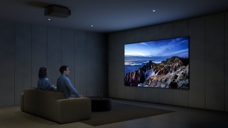 Sony VPL-XW500 Projector - lifestyle, dark room