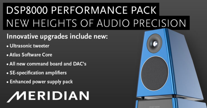 Meridian DSP8000 Performance Pack benefits