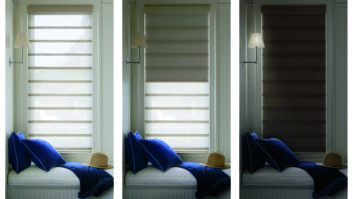 Hunter Douglas - Vignette Duolite Leela - Open to Closed