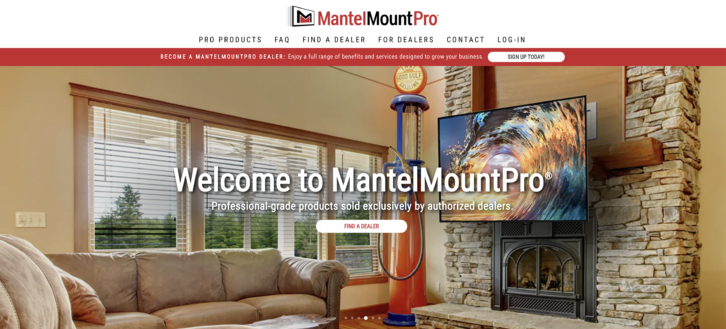 MantelMount Pro website