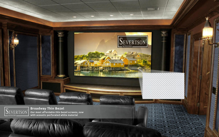 Severtson Screens Broadway Acoustically Transparent Screen
