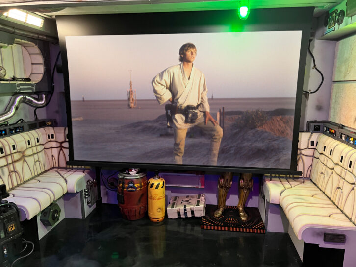Case Study - Star Wars Home Theater - PowerShades – Screen
