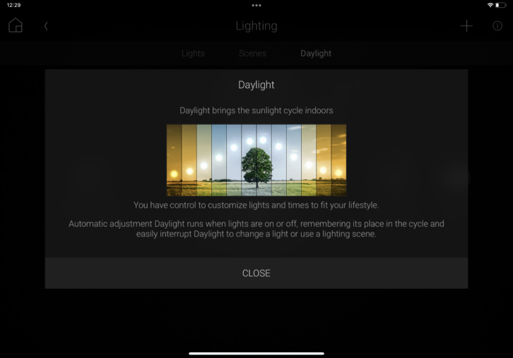 Snap One - Control4 - Update - Daylight mode