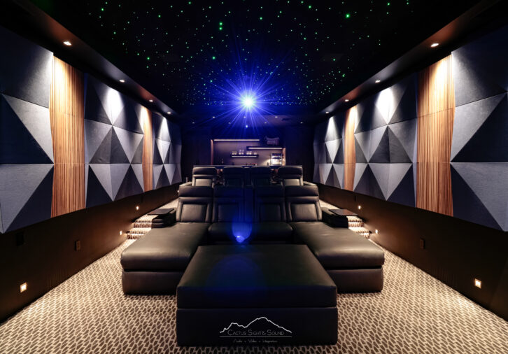 Cactus Sight & Sound Home Theater - Projector View