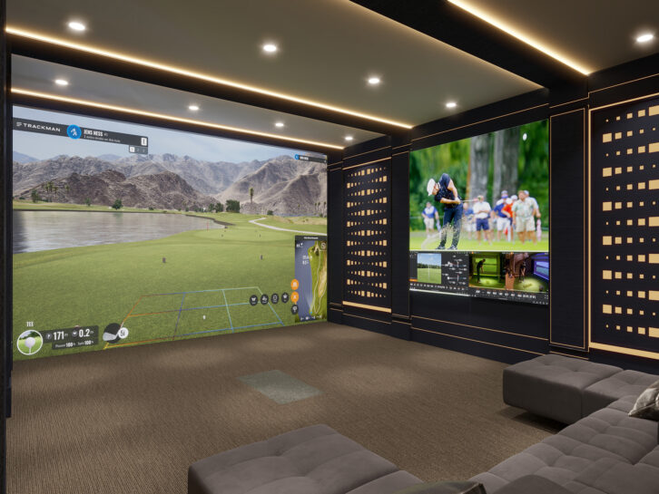 Theater Design – Golf Simulator - Slayman Designs