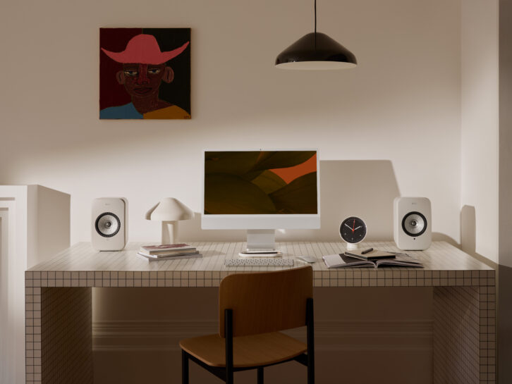 KEF LSX IILT Wireless Speaker - Lifestyle - Computer 