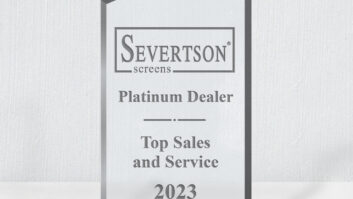 Severtson Screens Platinum Dealer Award 2023