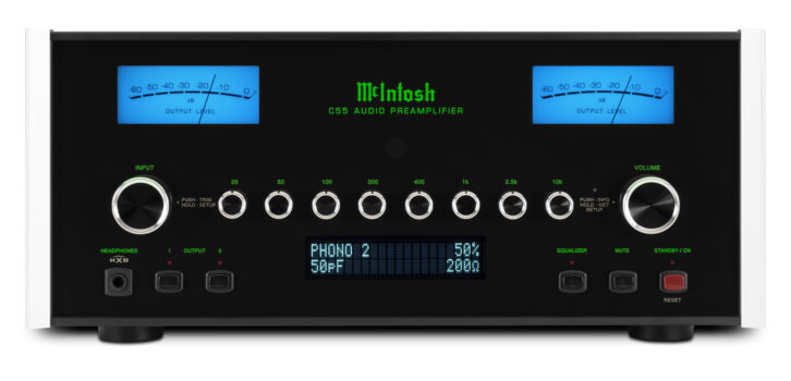 McIntosh C55 Preamplifier - Front