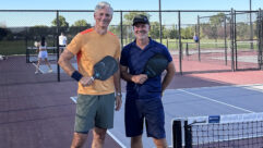 John and Jeremy on the Pickleball Court
