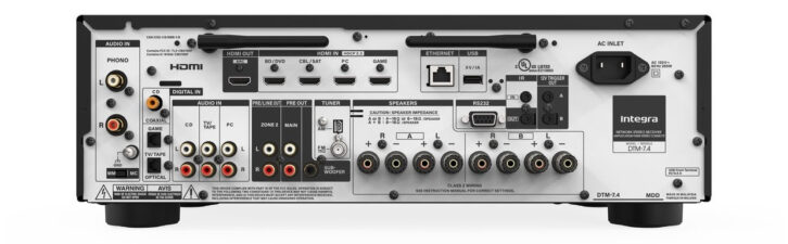 Integra DTM-7.4 network stereo receiver - rear