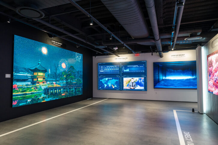 LG Business Innovaton Center Showroom dvLED area