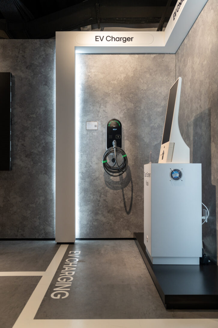 LG Business Innovation Center Showroom EV charger area