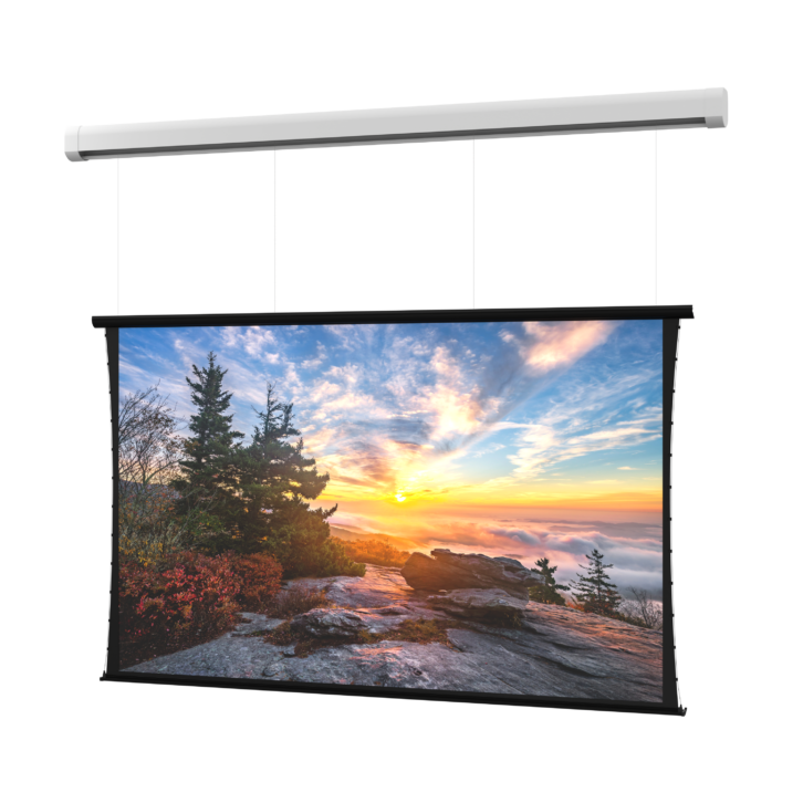 Da-Lite Myriad ceiling-recessed, wall-, and ceiling-mounted electric screen system