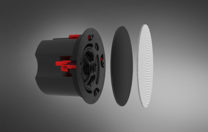 Klipsch Professional In-Ceiling Series (PIC) speakers - exploded view