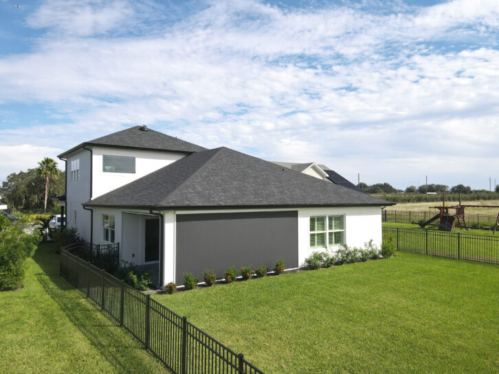 Shades Week Case study - Draper Outdoor Shades - shades fully down