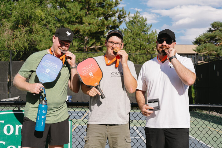 CEDIA Pickleball beginner winners