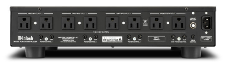 McIntosh MIP200 power controller - rear