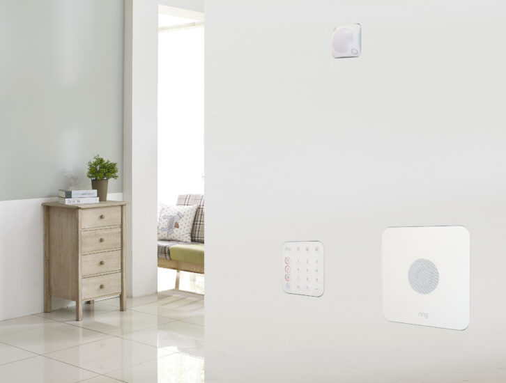 Wall-Smart mounting system for Ring home security components