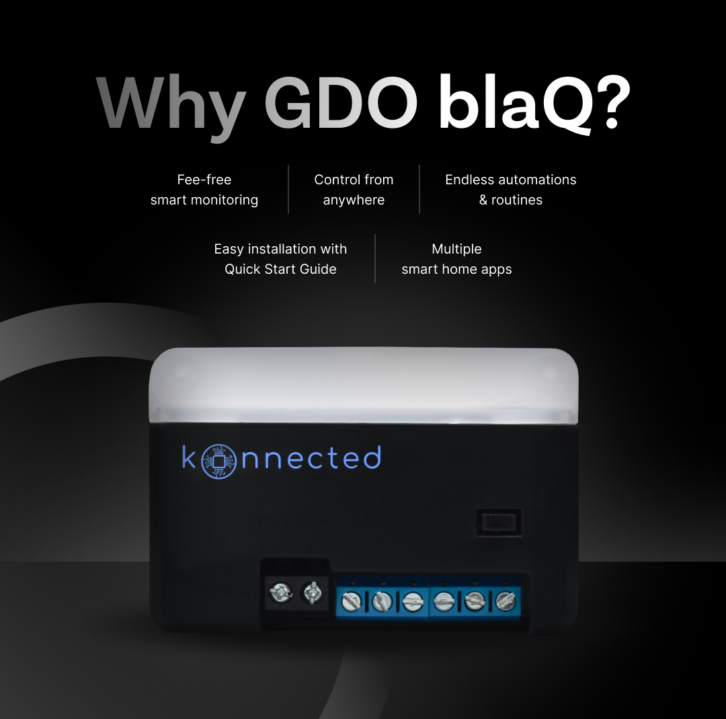 Konnected Smart Garage Door Opener blaQ