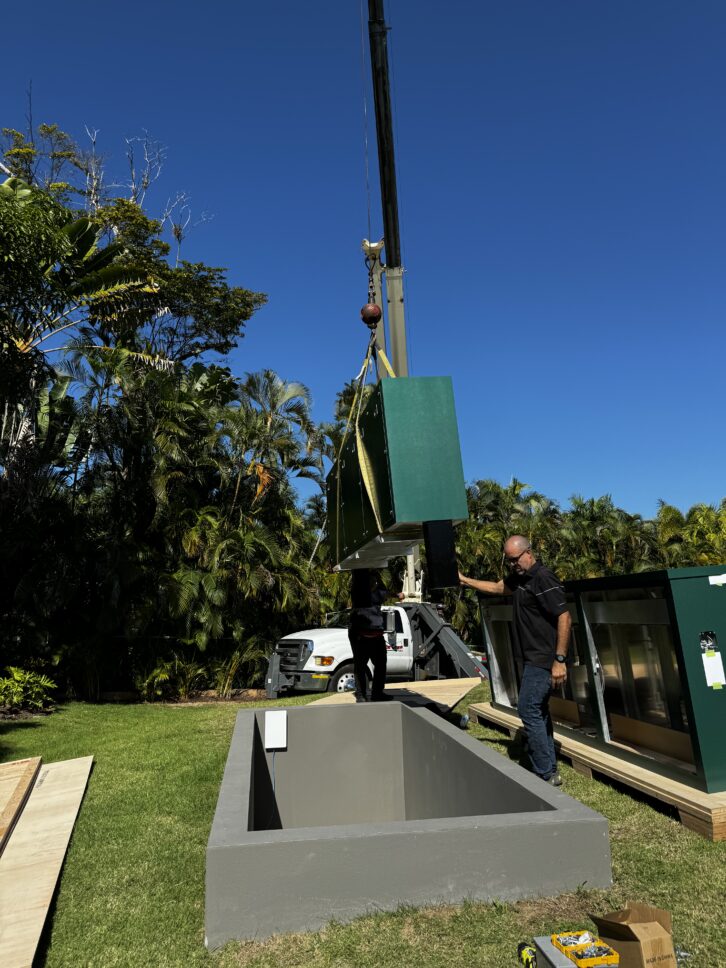 Stealth Patio Theater Extreme Installation of the Year Award - Crane