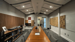 Fusion Audio + Video Conference Room features DMF Lighting