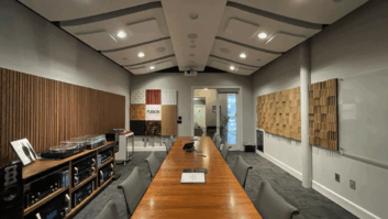 Fusion Audio + Video Conference Room features DMF Lighting