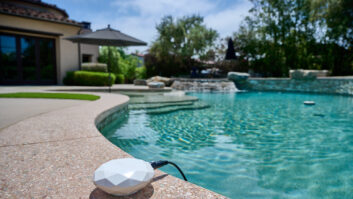 Crystal Water Monitor Smart Pool and Hot Tub Sensor - in-ground pool