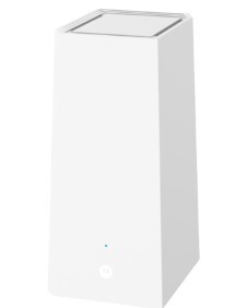 The Motorola MQ20 Wi-Fi 6E Mesh Router with 6 GHz coverage for homes in white.