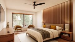 Lutron Lumaris downlight in a bedroom